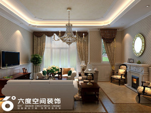 120平米欧式风格家装设计效果图——六安齐装网精选中式欧式融合案例